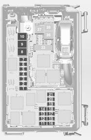 Opel Tigra Twin Top - fuse box - engine compartment