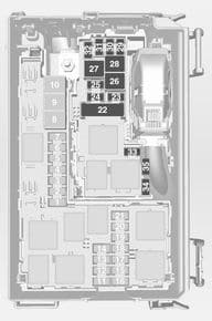 Opel Tigra Twin Top - fuse box - engine compartment