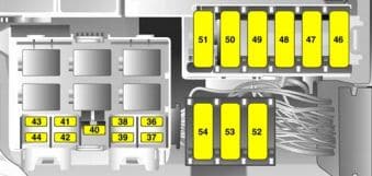 Vauxhall Combo C - fuse box - engine Z13DTJ