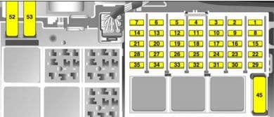 Vauxhall Combo C - fuse box - others engine