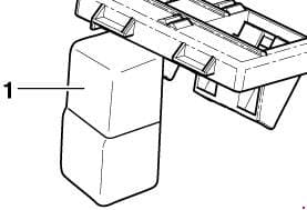 Volkswagen Golf (1K) - fuse box diagram - additional relay carrier