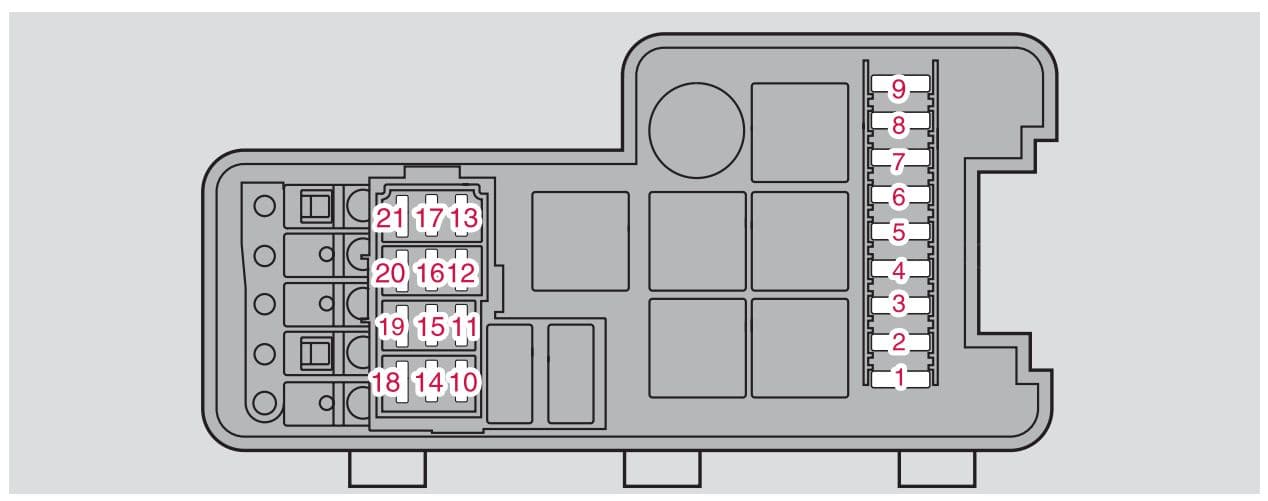 Volvo XC60 - fuse box - engine compartment